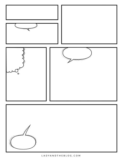 Printable Comic Strip Template