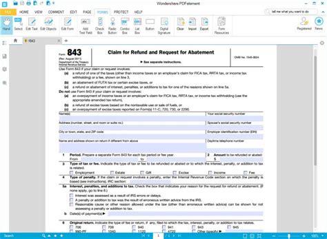 Image result for 843 Form Example Filled Out
