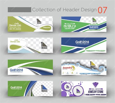 Bundle of modern business design banner template 07 | Premium Vector