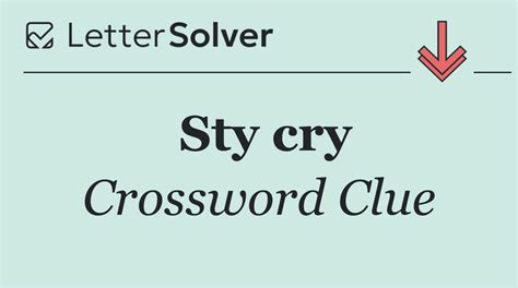 Sty cry Crossword Clue Answers