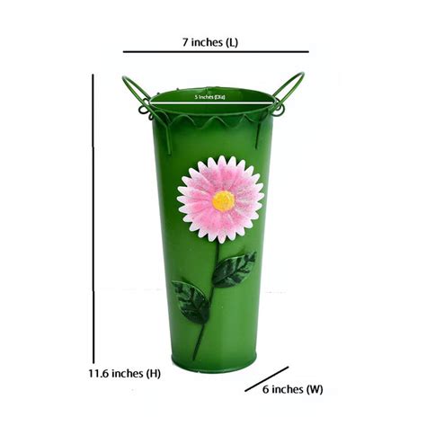Buy Green Flower vase Buckets for Home Décor Online — Wonderland Garden ...