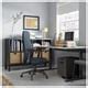 ALEX drawer unit on castors, black-brown/black, 36x50 cm (141/8x195/8 ...