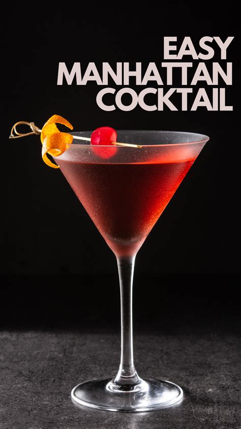 Manhattan Cocktail Recipe and Instructions | Recipe | Manhattan ...