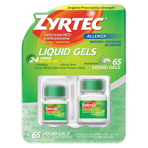 Zyrtec Liquid Gels 65 Count – Affordable Meds