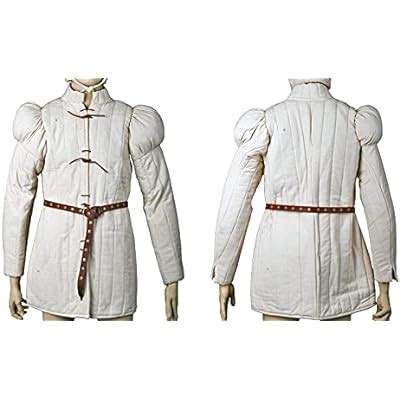 Buy Medieval Gears Brand White XXL Gambeson Type7 Padded Medieval ...