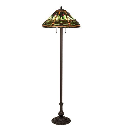 Meyda Lighting 60" High Tiffany Dragonfly Floor Lamp | Perigold