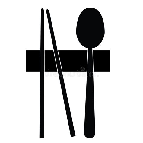 Spoon Chopstick Icon Stock Illustrations - 316 Spoon Chopstick Icon ...