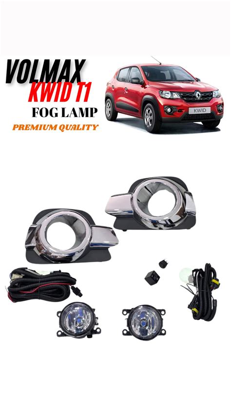 RENAULT KWID OEM TYLE CAR FOG LAMP KIT WITH CHROME PLATE – LUXE AUTOMOTIVE