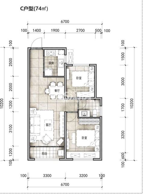 60平小户型家装2居室 如何让空间变大(组图) - 家居装修知识网