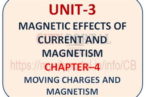 CHAPTER–4: MOVING CHARGES AND MAGNETISM - nEEMUCH, City portal ...