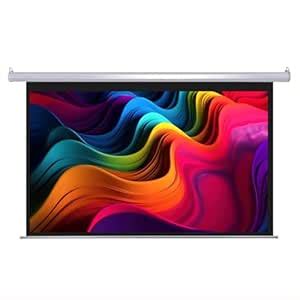 Multybyte Motorize Type Projector Screen with Remote, 8 Feet x 10 Feet ...