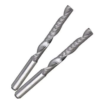 3NH® 10pc 1/8 Shank 1-Flute 3.175 * 25mm Blade Carbide Spiral End Mill ...