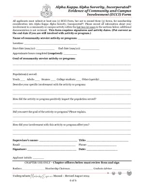 Alpha Kappa Alpha Sorority Evidence Of Community And Campus Involvement ...