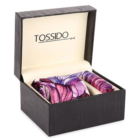 Buy Tossido Printed Necktie & Pocket Square Giftset Online