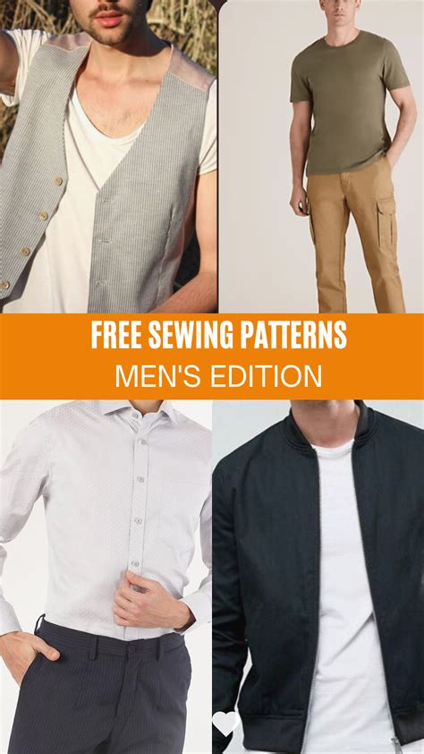 FREE PATTERN ALERT: 10 SEWING PATTERNS FOR MEN CLOTHING - On the ...
