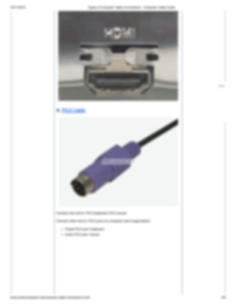 Image result for Computer Cable Connection Types