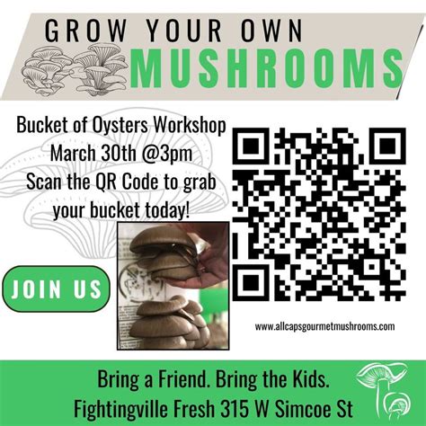 Grow Your Own Mushrooms with ALL CAPS Gourmet Mushrooms, Fightingville ...