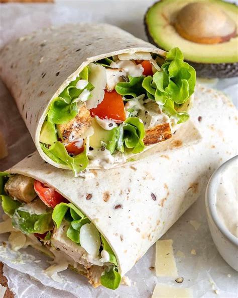 Rena | Healthy Fitness Meals on Instagram: “This Chicken Caesar Wrap is ...