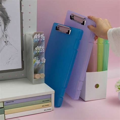 A4 File Folder Storage Box, Multipurpose Clipboard Writing Pad, Student ...