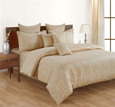 Swayam Brown Colour Geometric Double AC Comfortor (ACS01-ZIN-PRN-15065 ...