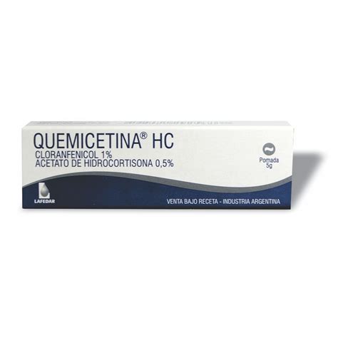 QUEMICETINA CON HIDROCORTISONA - Lafedar