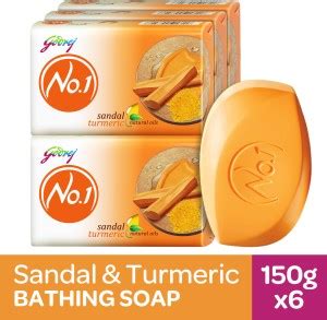 Godrej No.1 Sandal and Turmeric Bath Soap - Price in India, Buy Godrej ...