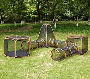 Outdoor Cat Enclosures,6-in-1 Cat Tent with Cat Tunnel for Indoor and ...