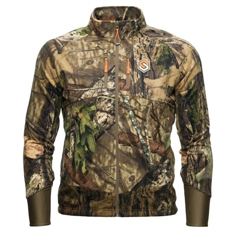 Scentlok Wind Brace Windproof Fleece Jacket, Camo Hunting Jacket for ...