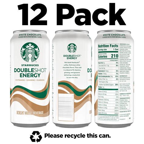 Snapklik.com : Starbucks Doubleshot Energy Drink Coffee Beverage, White ...