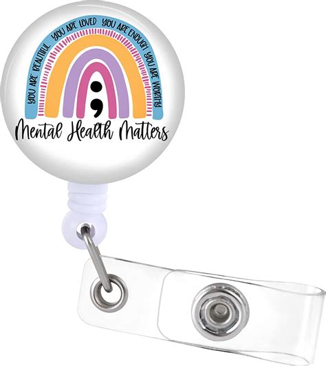 Buy Badge Reels Retractable ID Clip Holder - Nurse Name Tag Card Badge ...