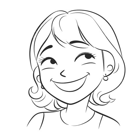 An Outline Sketch Of An Animated Woman Drawing Vector, Wing Drawing ...