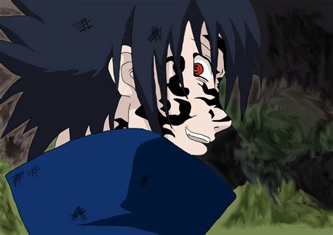 Sasuke Curse Mark - Colour by Wicked-Curse on DeviantArt