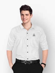 Keffto Men Solid Formal White Shirt - Buy Keffto Men Solid Formal White ...