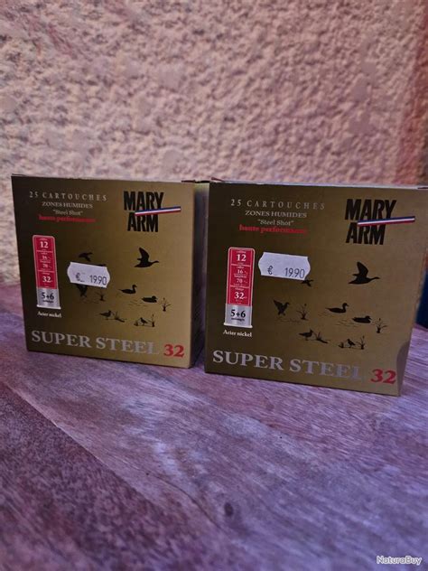 Lot de cartouches Mary Arm Super Steel 32 calibre 12 5+6 - Cartouches ...