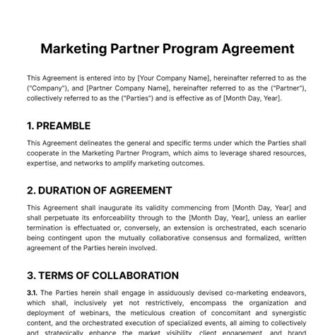 Partner Program Guide Template 的图像结果