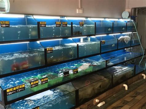 佳兆业精品超市深圳龙一店六套缸-工程案例-移动海鲜池制作-餐厅海鲜池