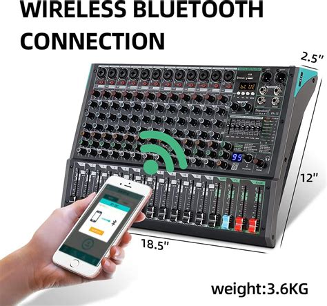 Buy Depusheng PA12 Professional Audio Mixer Sound Board Console Desk ...