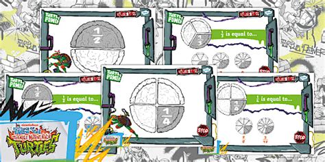 👉 TMNT: Pizza Fractions Display Posters