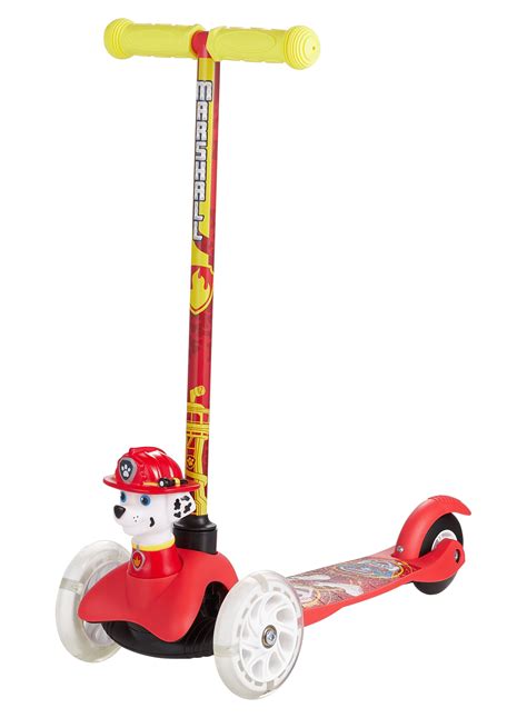 Paw Patrol Marshall Ride-N-Glide Buddies 3D Toddler Scooter, 3 Wheel ...