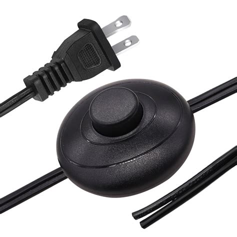 mankk Foot Pedal Floor Foot Cord Switch On-Off 3A 125VAC Control Lamp ...