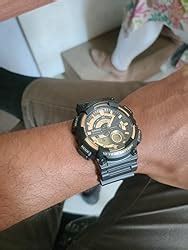 Casio Youth-Combination Analog-Digital Gold Dial Men's Watch - AEQ ...
