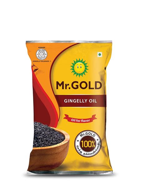 Mr. Gold Cold Pressed Gingelly Oil Pouch, 1 L|Strict Quality Process ...