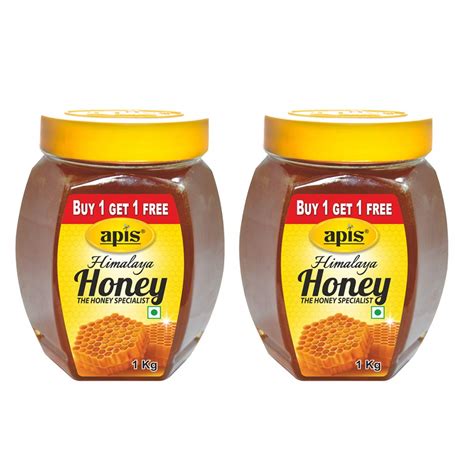 Apis Himalaya Honey, 1kg Each (Buy 1 Get 1 Free)| 100% Pure| No Added ...