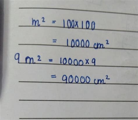 9m2 is equal to how many cm2 - Brainly.in