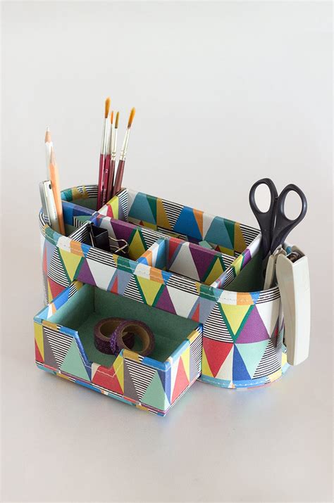 Buy Pearlised Paper Leather 7 in 1 Desk Organiser- Kaleidoscope Online ...