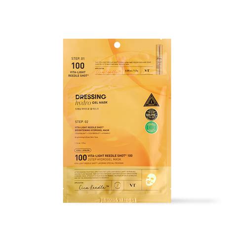 [VT Cosmetics] VITA-LIGHT Reedle Shot 100 2STEP Hydrogel Mask 1ea ...