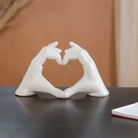 Love Heart Hands Sculpture Online - Premium Decor Object | Nestasia
