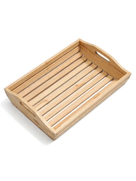 Pine Wood Serving Tray 36cm | Home Decor & Gift Hampers – Wraparts