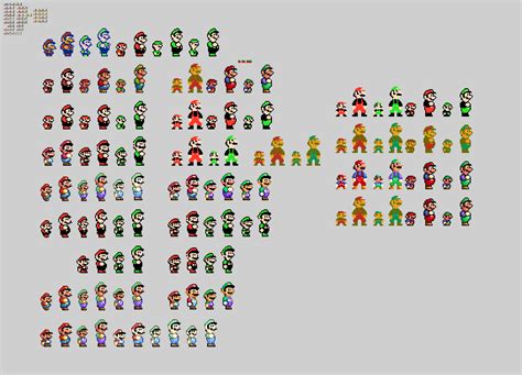 10x New Super Mario Bros Sprite Conversion V2 by Abbysek on DeviantArt
