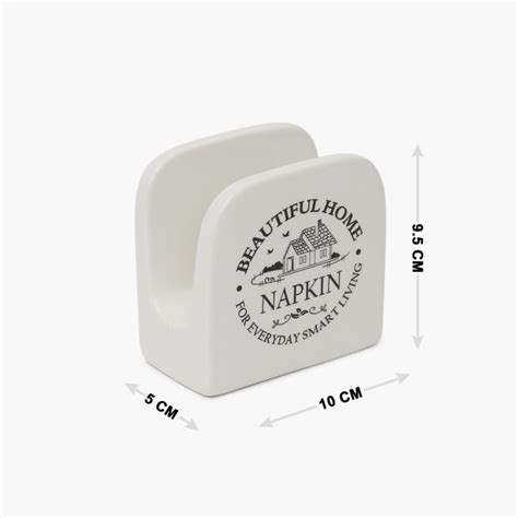 Buy Mendo Beautiful Home Ceramic Napkin Holder from Home Centre at just ...